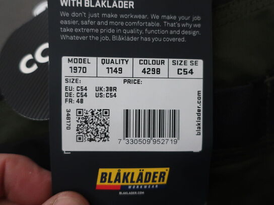 Arbejdsbukser BLÅKLÄDER str. C54