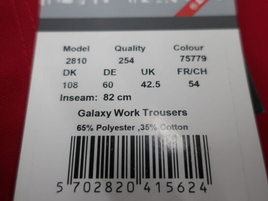 Arbejdsbukser ENGELL str. 108/82 cm