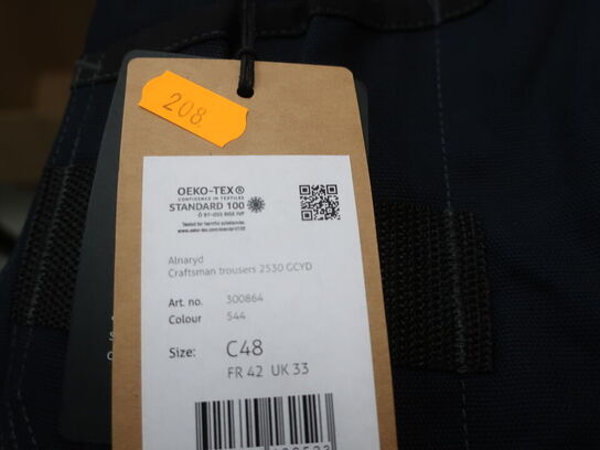 Arbejdsbukser FRISTADS ALNARYD str. C48