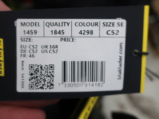 Arbejdsbukser BLÅKLÄDER str. C52