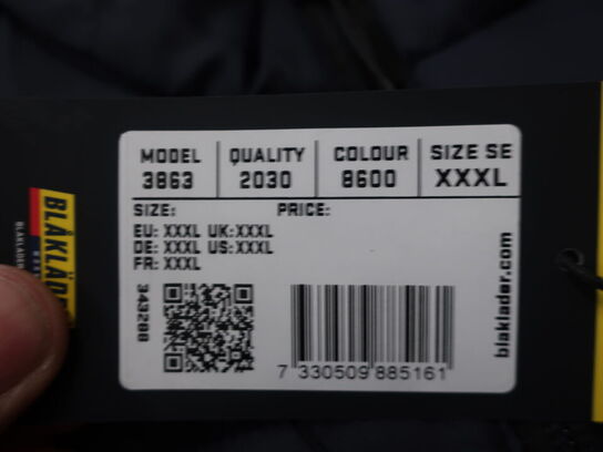 Arbejdsvest BLÅKLÄDER 3863 str. XXXL