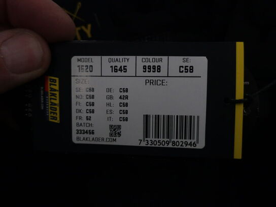 Arbejdsshorts BLÅKLÄDER str. C58