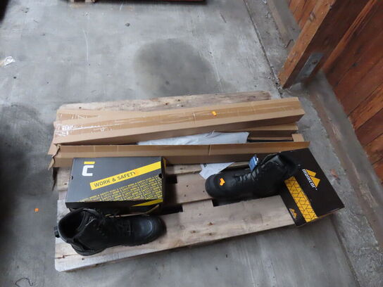 Palle med indhold af sikkerhedssko