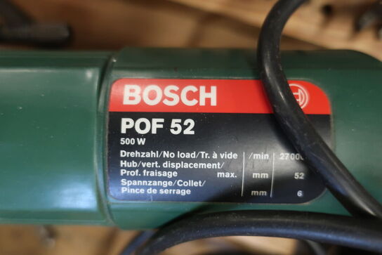 2 stk. overfræser BOSCH POF 52 og ELU
