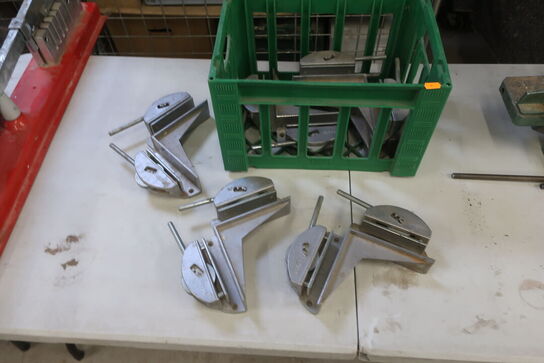 6 stk. metalhjørneklæmmer  HEBOR