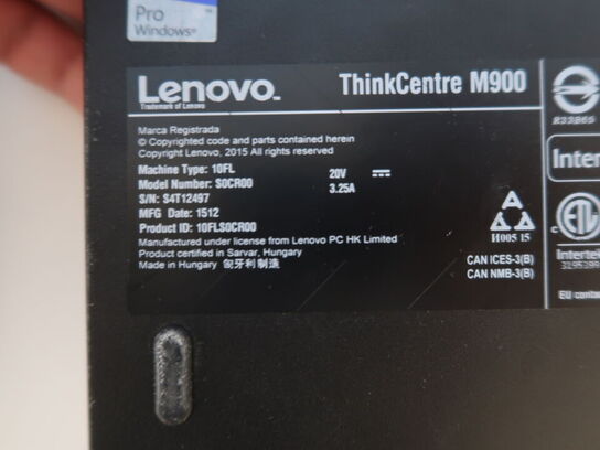 Stationær PC LENOVO ThinkCentre M900