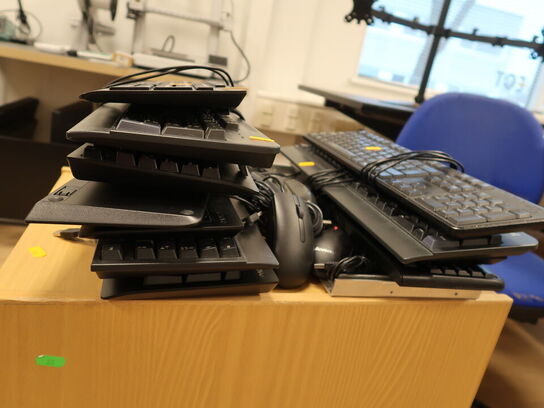 Blandede tastatur og mus