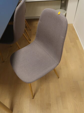 Spisebord 190x95 cm med 6 stk. stole