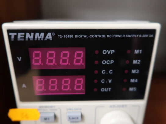Digital-kontrol DC strømforsyning TENMA 72-10480