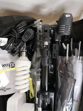 Fotoudstyr m. white/green/black screen