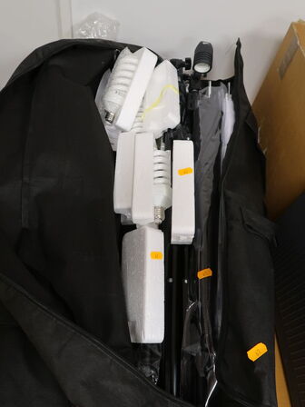 Fotoudstyr m. white/green/black screen