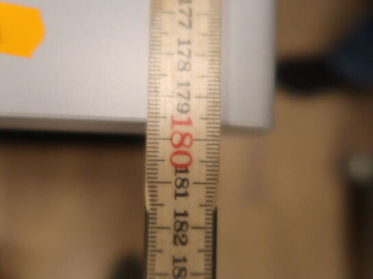 El Hæve/sænke skrivebord 180x80 cm