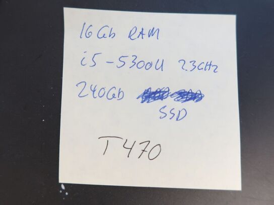 Bærbar PC LENOVO T470 med dockingstation