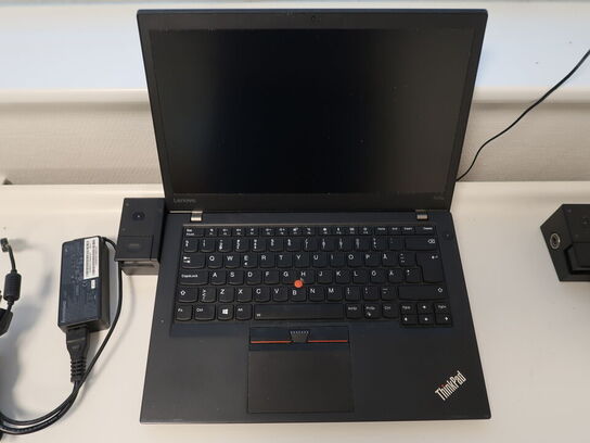 Bærbar PC LENOVO T470s med dockingstation