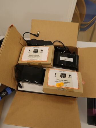 Tryksensor, Yealink headset, LiIon batterier