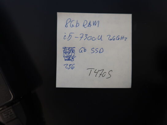 Bærbar PC LENOVO T470s med dockingstation