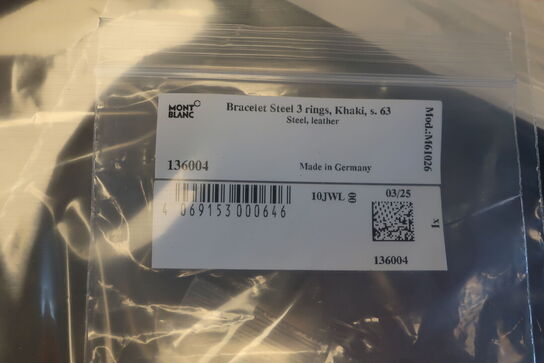 Armbånd MONTBLANC 3 Rings str. 63
