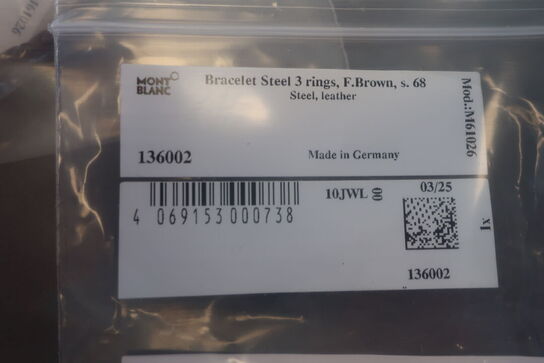 Armbånd MONTBLANC 3 Rings str. 68