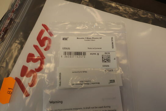 Armbånd MONTBLANC 3 Rings str. 63