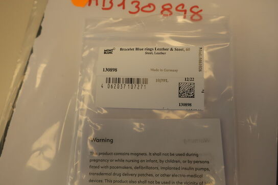 Armbånd MONTBLANC Blue Rings str. 60