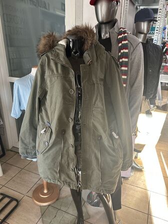 Vinterjakke, grøn str M