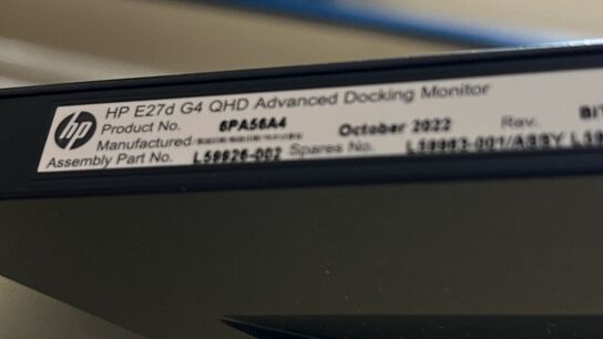 27" Skærm HP E27d G4 QHD