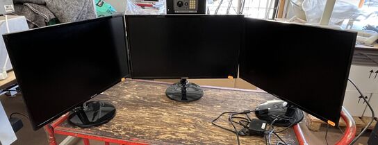 3 Stk. Skærme 24"  SAMSUNG S24F354FHU