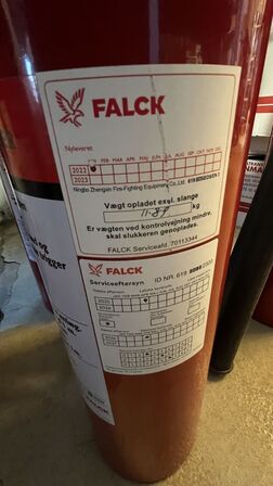 2 Stk. Pulverslukker FALCK