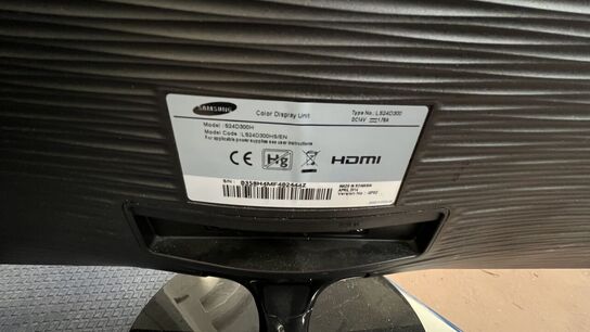 2 Stk. Skærme 24" + 27" SAMSUNG