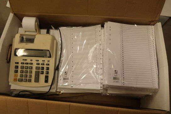 14 Flyttekasser med kontoraktikler