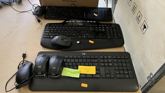 3 Stk. Tastatur + 5 Mus LOGITCH 