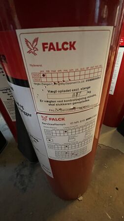 2 Stk. Pulverslukker FALCK