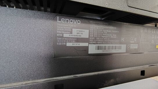 2 Stk. Skærme 24" LENOVO t24i-10