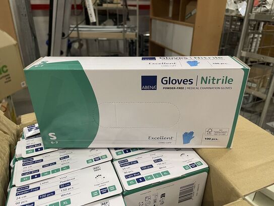 5 ks.Nitril handsker S ABENA