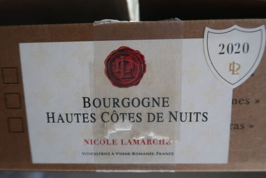 6 fl. Rødvin Bourgogne Hautes Côtes de Nuits, Domaine Nicole Lamarche 2020