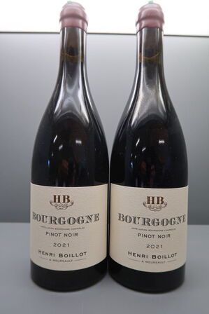 2 fl. Rødvin Bourgogne Pinot Noir, Henri Boillot 2021