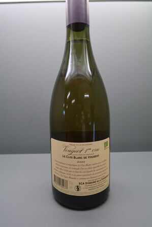 1 fl. Hvidvin Vougeot 1er Cru Le Clos Blanc de Vougeot Monopole, Domaine de la Vougeraie 2020
