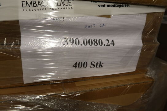 Ca. 25 stk. paller med magnetæsker, plastikposer, 