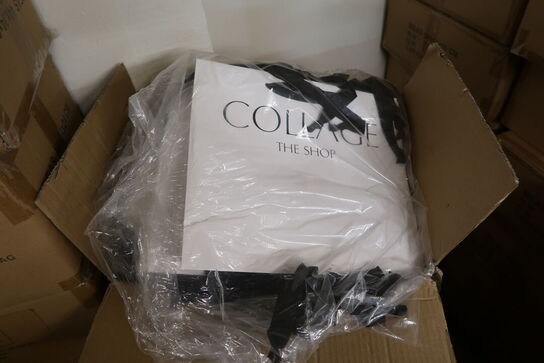 Ca. 25 stk. paller med magnetæsker, plastikposer, 