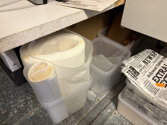 Parti hævekasser, emballage, m.v.