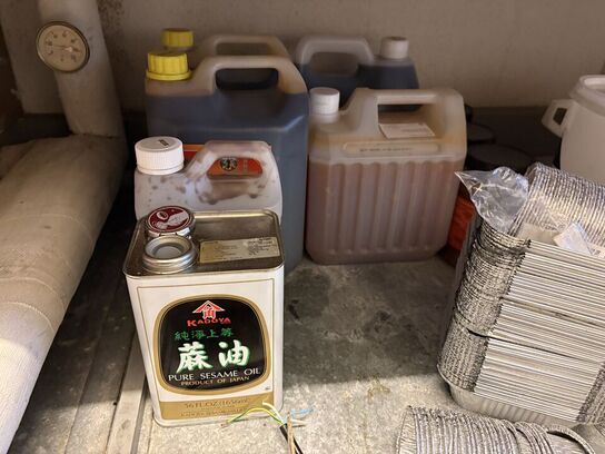 Parti hævekasser, emballage, m.v.