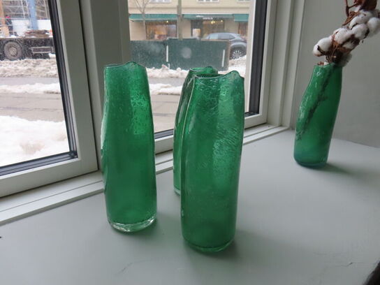 6 stk. Vindekantere inkl. Vaser