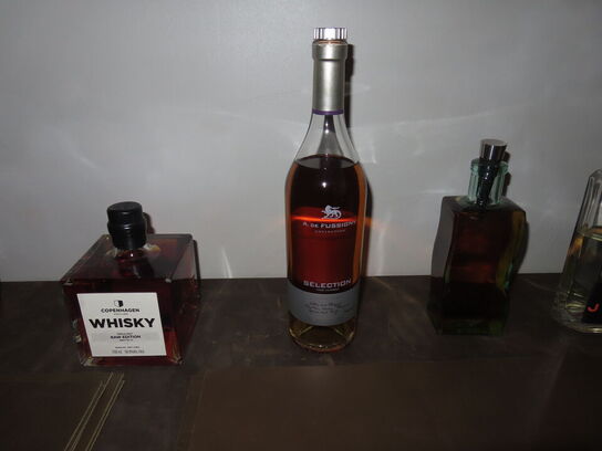 3 stk. Bordlamper inkl. Diverse spiritus