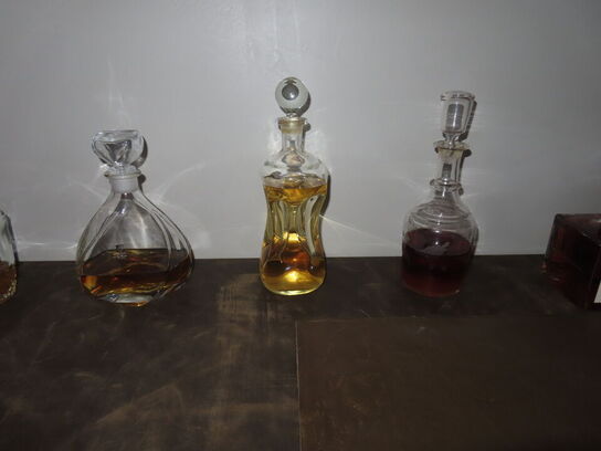 3 stk. Bordlamper inkl. Diverse spiritus