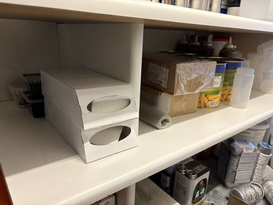 Parti hævekasser, emballage, m.v.