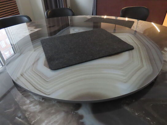 Rundt højbord inkl. 7 stk. Højstole