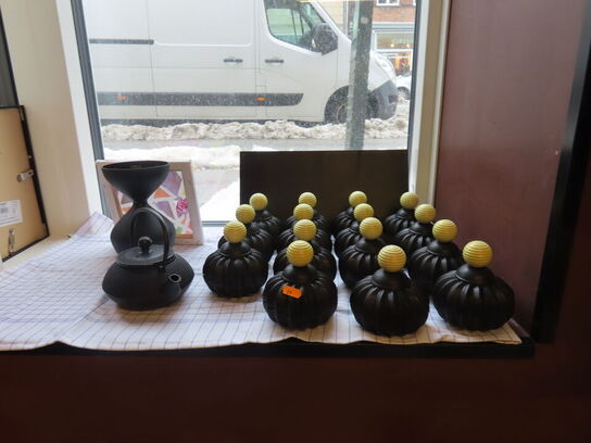 15 stk. Tekopper inkl. Kander