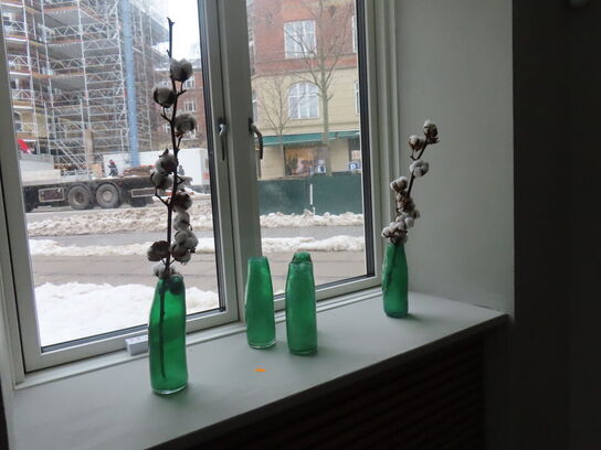 6 stk. Vindekantere inkl. Vaser