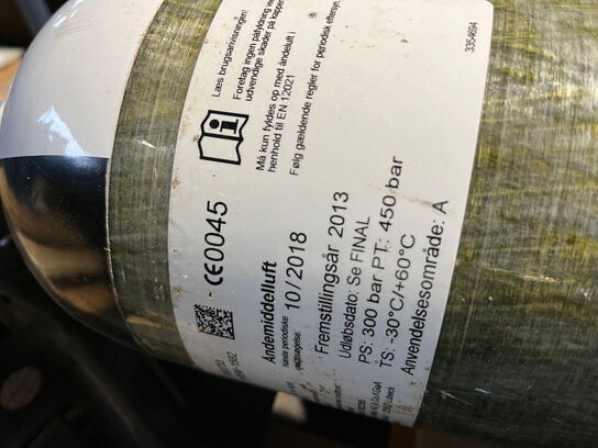 3 stk. selvforsynende luftåndedrætsapparater