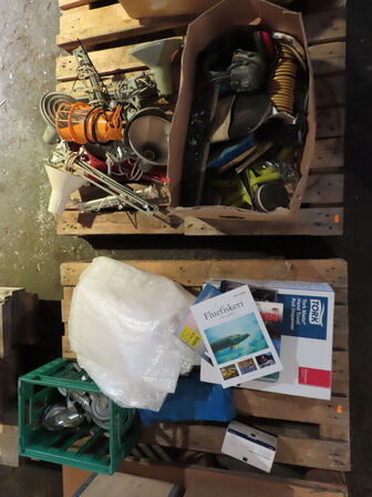 Indholdet på pallen